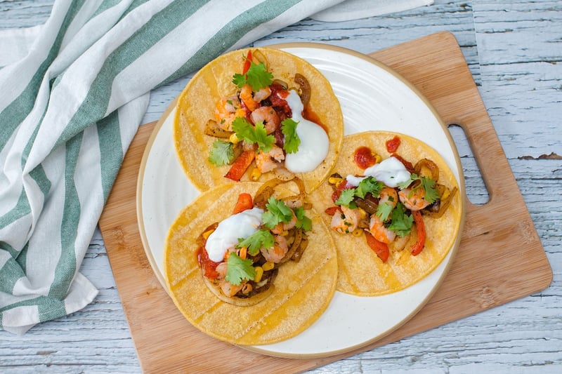 Shrimp Tacos with Mango Salsa